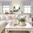 thumbnail image 4 of Solid Color Valance Curtain Gray Window Valances Rod Pocket Short Curtains Window Treatments for Kitchen Bedroom Bathroom Laundry 42" x 18", 4 of 9