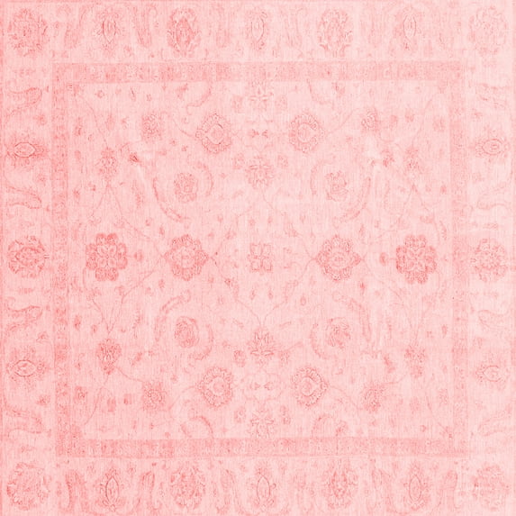 Ahgly Company Indoor Square Oriental Red Traditional Area Rugs, 4' Square