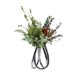 thumbnail image 1 of Arreglo floral de simulación de lujo ligero, forma Irregular, centro de mesa, flores artificiales decorativas, 1 of 8