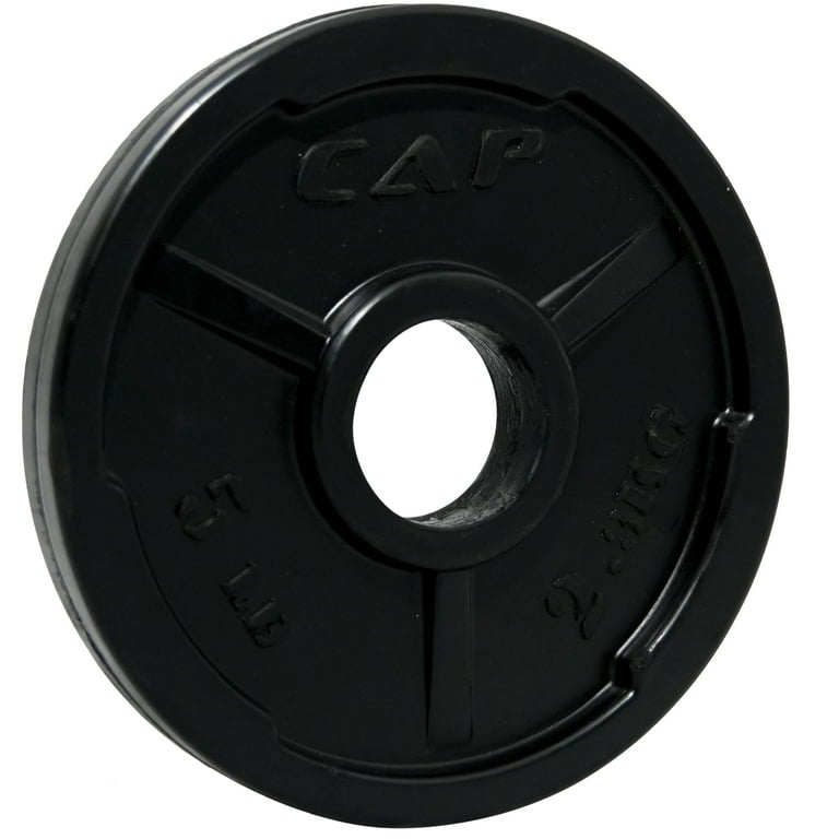 CAP Barbell Olympic Rubber Encased Commercial Grip Plate 2.5 45