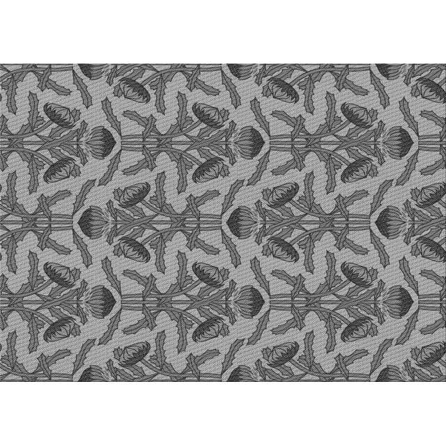 Ahgly Company Tapis Rectangulaire Lavable en Machine Intérieur Transitionnel Gris Foncé, 6 Pieds x 9 Pieds