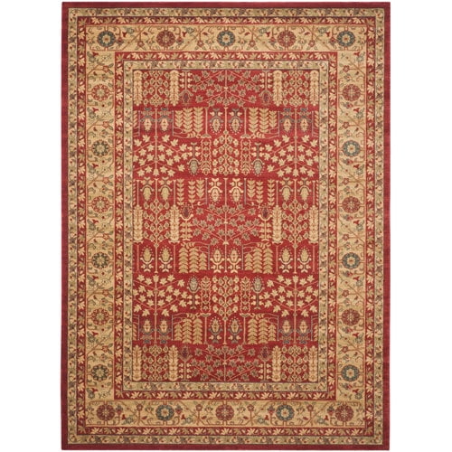 SAFAVIEH Mahal Phylliss Oriental Area Rug, Red/Natural, 8' x 11'
