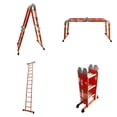 thumbnail image 1 of Escalera Multipropósito Reforzada De acero 12 Peldaños 3.5m EXTREMA Estabilidad 150 kg, 1 of 5