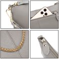 thumbnail image 4 of UTO Small Crossbody Clutch Purse for Women Genuine Leather Ladies Wristlet Wallet Handbag for Daily Traval(Grey), 4 of 6