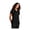 Deep Black, variant on Women's Stretch Pique Polo | Short Sleeve Collared Shirt for Women, Casual Performance Polo for Work - White XL