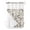 Grey Beig, variant on No Hook Shower Curtain with Snap-in Liner, Black Grey Botanical Waterproof Fabric Bathroom Curtains, Rustic Country Spring Floral Summer Leaf Bath Curtains & Mesh Top Window 72"x96" Extra Long