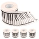 thumbnail image 4 of 5 rollos de papel higiénico con estampado de teclado de piano, rollo de papel para banquetes, servilleta decorativa de piano, 4 of 8