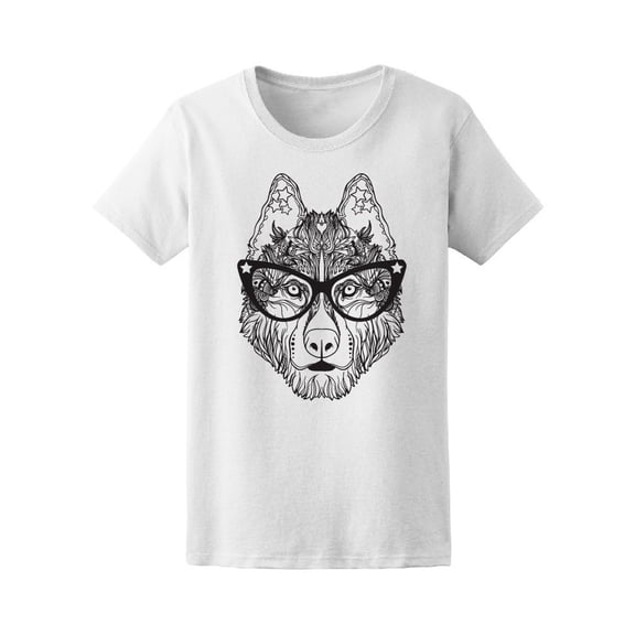 Hipster Wolf Tee Men's -Image by Shutterstock