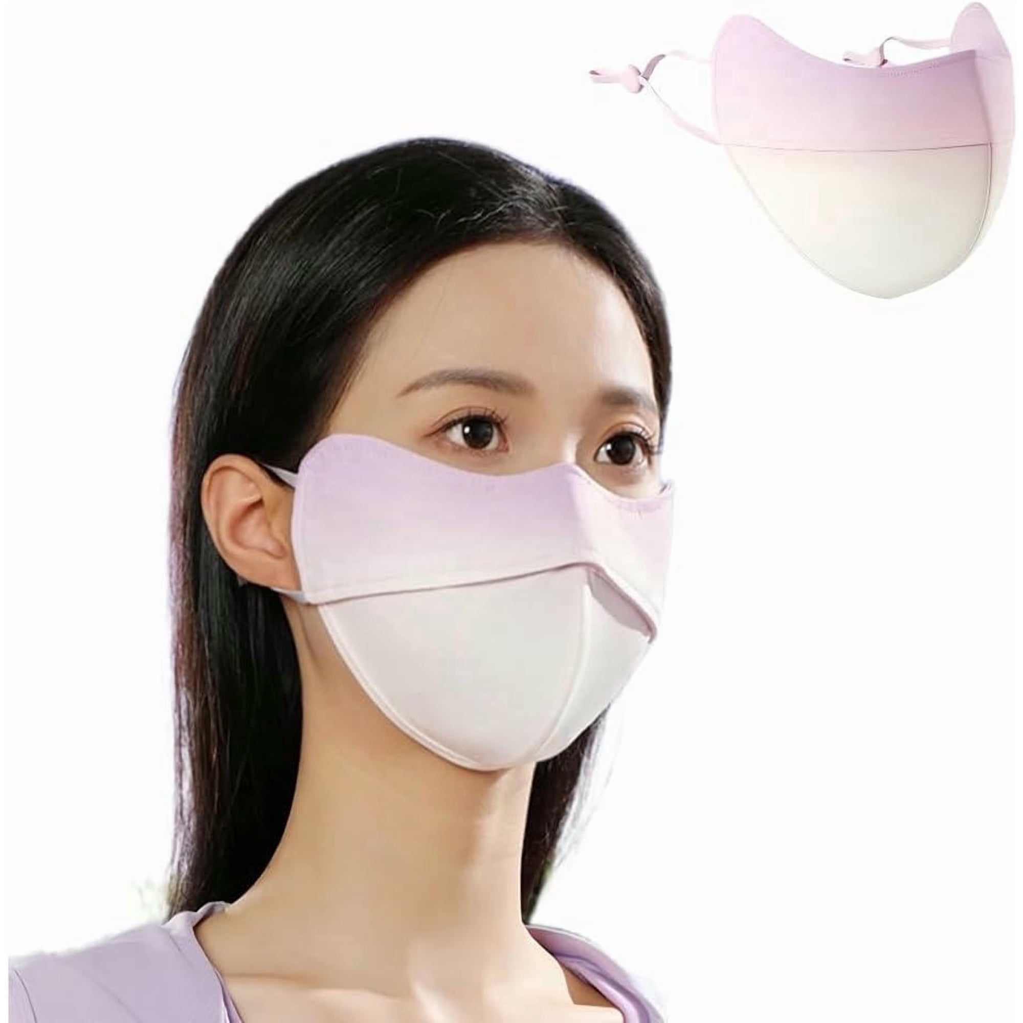 PTSPLLMY Breathable UV Face Cover UPF 50+ Women Summer Face Covering Eye Protection Sunscreen Mask Sports Face Cover
