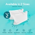 thumbnail image 2 of Sleepgram Bed Support Sleeping Pillows with Inserts, King Size (2 Pack), 2 of 15
