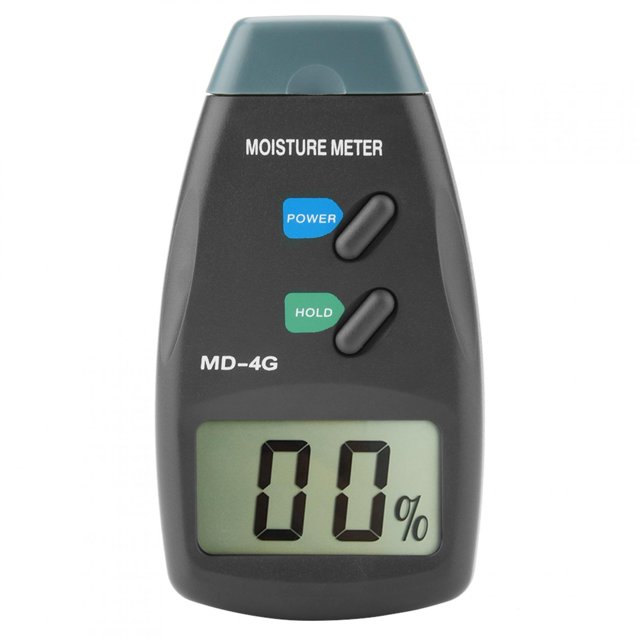 Medidor de humedad, MD-4G LCD Digital 4 Higrómetro de madera Detector de humedad Calidad en la que puede confiar