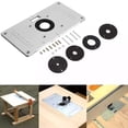 thumbnail image 3 of Mesa de enrutador de aleación de aluminio multifuncional para bancos de carpintería placa de inserción, 3 of 8