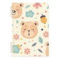 thumbnail image 2 of Teddy Bear Face Ring Binder Notebook Journey Note Diary College Ruled Spiral Notebook Study Loose Leaf Paper A5 60 Pages, 2 of 8