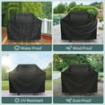 thumbnail image 6 of Unicook Heavy Duty Waterproof Gas Grill Cover Fits Grills up to 53-in Width, Black, 6 of 7