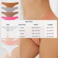 thumbnail image 3 of HVOBTTY Women's Seamless Briefs Brown Breathable Panties Ice Silk Low Waist Seamless Crotch Brief Rose Gold, XL, 3 of 3