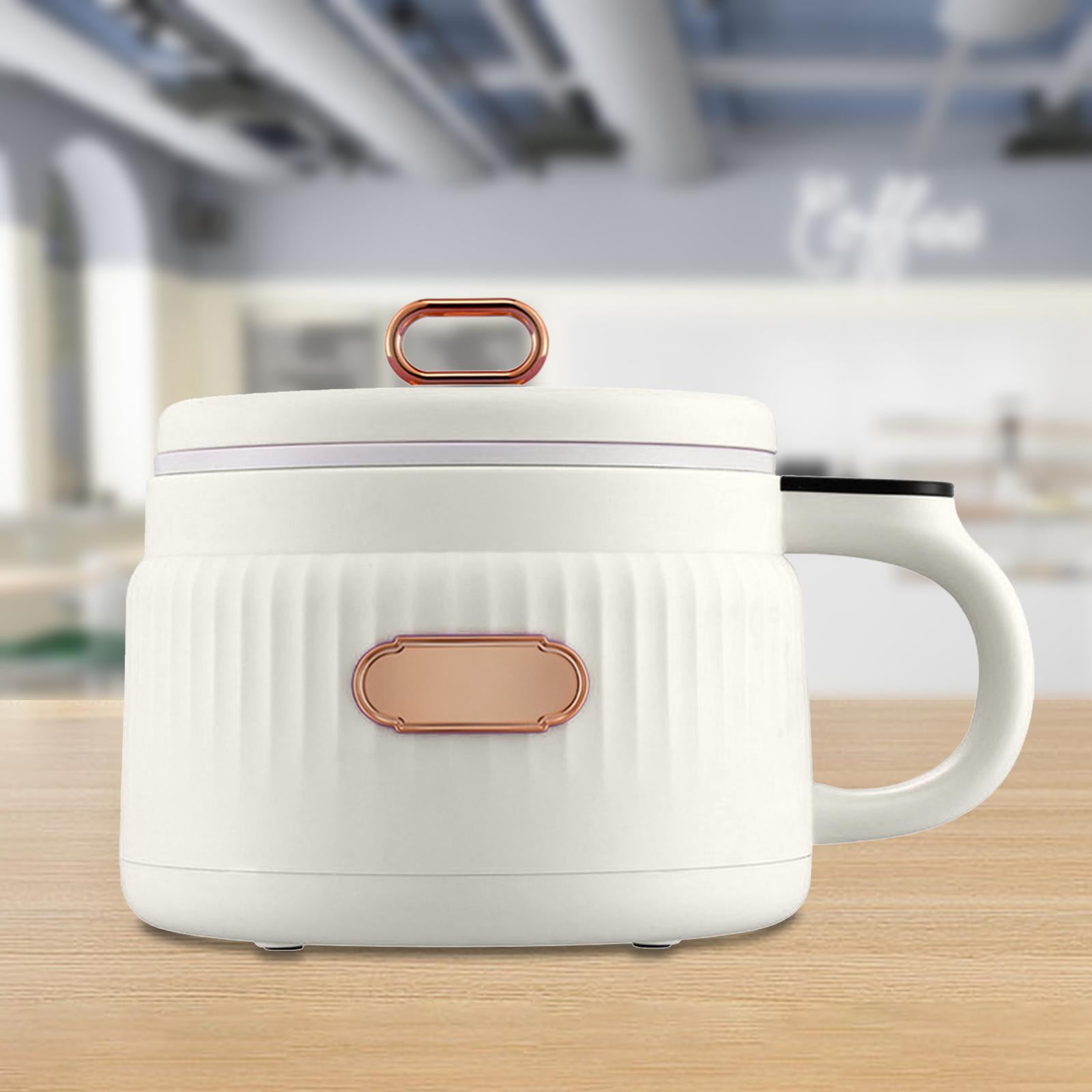 Fiocias Small Rice Cooker Electric Pot Fast Cooking Small Electric Cooker Non-stick Pot Beige