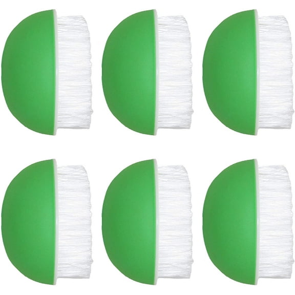 Set of 6 Black Duck Brand Vegetable Brushes! Tough Scrubber - Green - A Quality Everyday Essential! (6 Brushes)