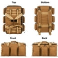 thumbnail image 4 of LuckySunDecorQZ 55L luggage bag with compartments and straps, suitable for men, large-sized sports and fitness luggage bag, suitable for weekend travel and camping (Tan), 4 of 15