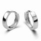 thumbnail image 3 of Silver-Plated Round Hoop Earrings for Everyday Wear, 3 of 5
