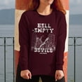 thumbnail image 2 of Unisex Light Pink Modern Athletic-Inspired Aaron Warner Hell Is Empty Crew Neck Sweatshirt, 2 of 6