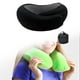 thumbnail image 3 of Almohada de viaje con soporte para el cuello y reposacabezas ergonómico, funda extraíble, almohada suave para el cuello y reposacabezas para el hogar, Negro, 3 of 7
