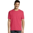 thumbnail image 1 of Hanes Mens ComfortWash Garment Dyed Short Sleeve Pocket Tee, L, Crimson Fall, 1 of 5