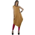 thumbnail image 3 of Moomaya Robe Kurti Sans Manches à une Épaule Imprimée pour Femmes, Vêtement de Créateur Boho pour Fête, 3 of 7
