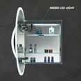 thumbnail image 6 of Blossom Regulus 32" LED Medicine Cabinet| Left Hinge | Bathroom Lighted Round Mirror Storage| Defog, 6 of 7