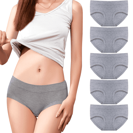 Girl s Hipster Underwear  Low Rise Briefs  Soft Stretch Breathable Panties  5 Pack