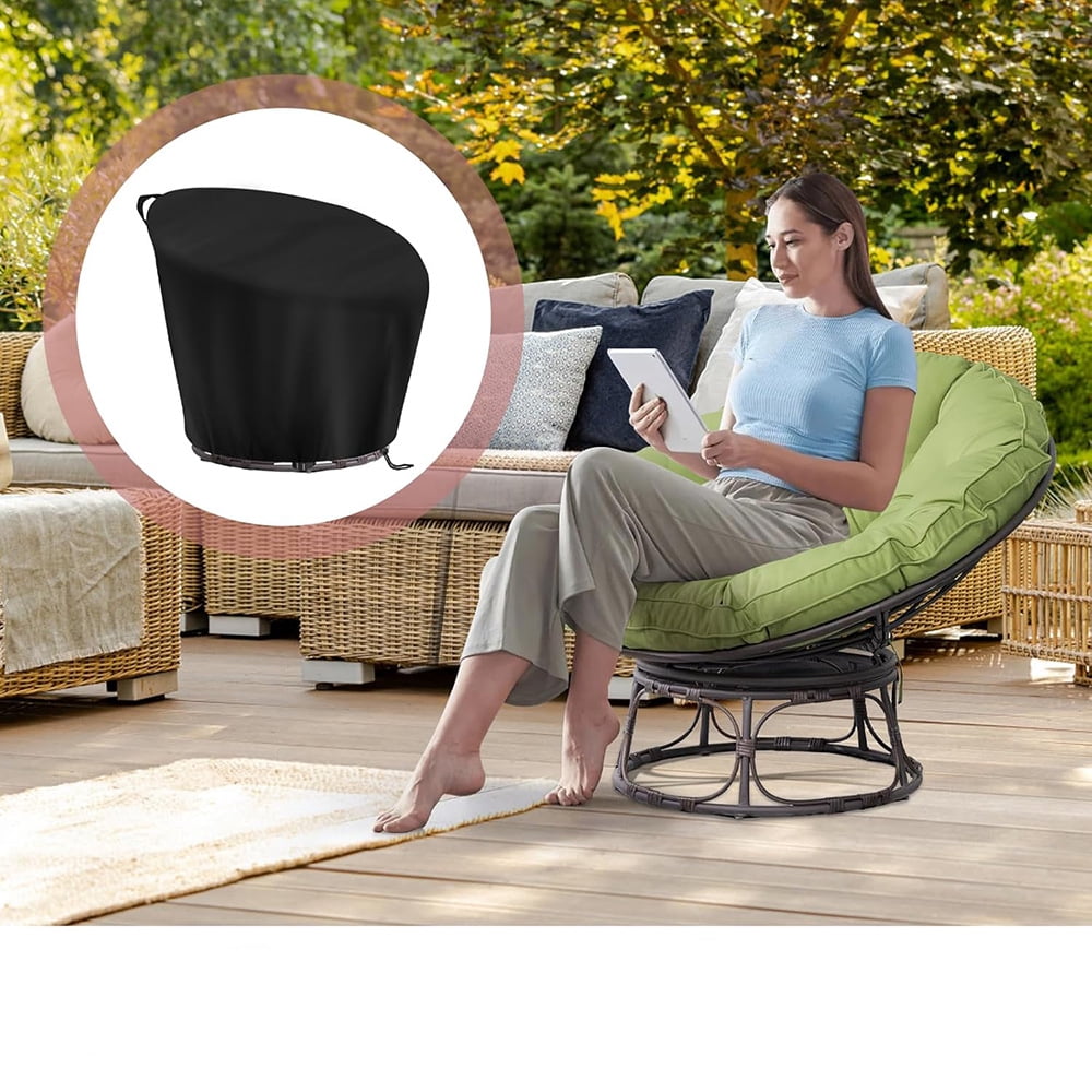 Chair Cover, Waterproof Cover for 47*35*18 in Outdoor Patio Chair Cover Heavy Duty Cover Zipper Design, Easy to Put On and Take Off, Dust Resistant Patio Furniture Seat Covers