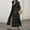Black, variant on Womens Coats Thickened Warm Extra Long Coat Knee Length Hooded Cotton Jacket Parkas