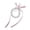 Pink, variant on Ballet Ribbon Bowknot/Butterfly/Heart Keychain Elegant Keyring Charm Elegant Bag Decoration Accessory for Modern Women
