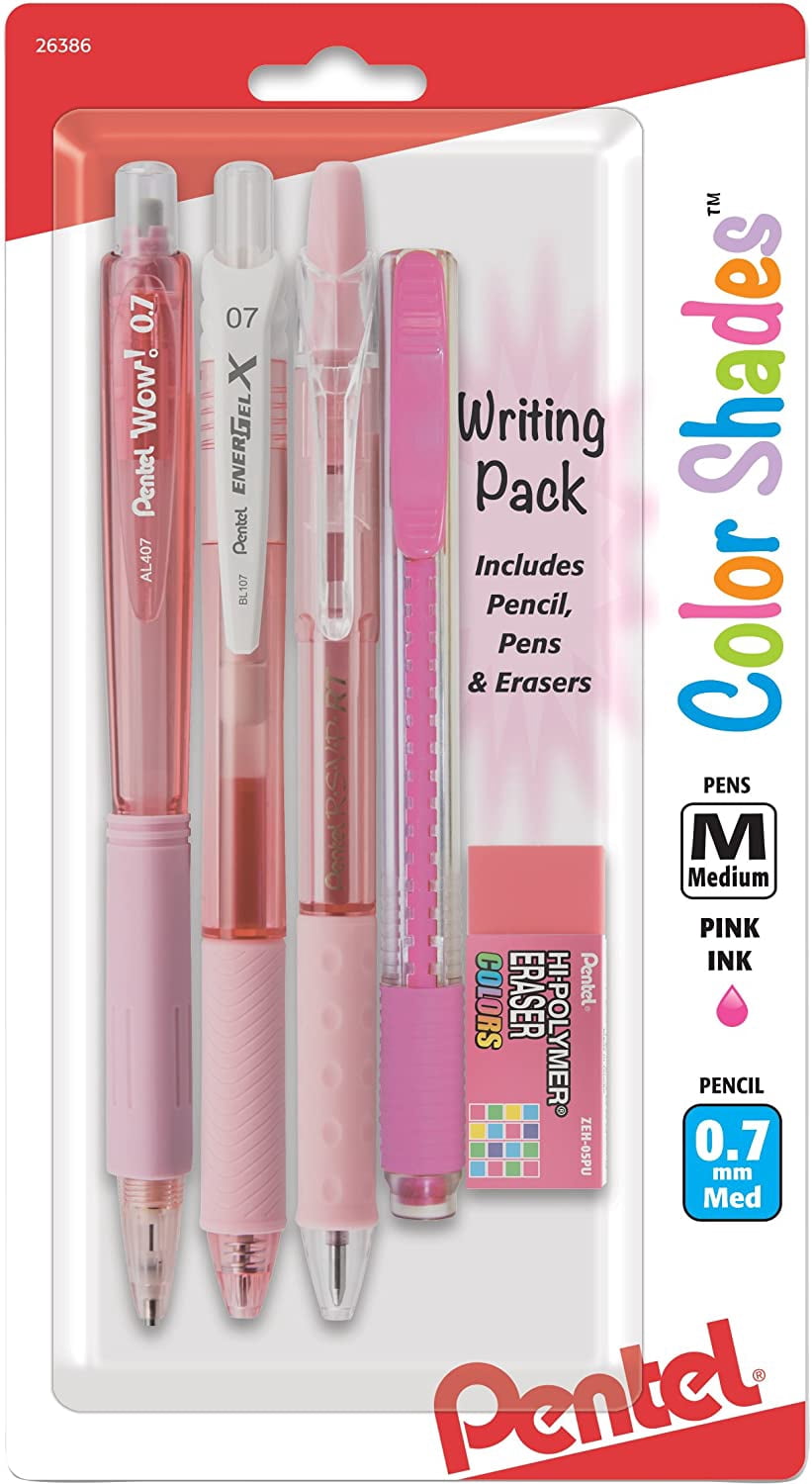 Pentel Color Shades Writing Pack - Pastel Pink (BLBKALZBPP) | Walmart ...
