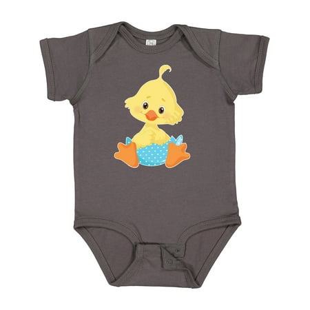 

Inktastic Cute Easter Chick in Blue Easter Egg Gift Baby Boy Bodysuit