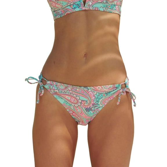 LASCANA Women's Paisley Print Bikini Swimsuit Bottom Ties