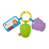 Fisher-Price Hit The Road Activity Keys, Take-Along Baby Rattle & Teething Toy with Mirror