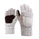 thumbnail image 1 of Winter Knitted Fingerless Gloves Convertible Mittens Flap Cover For Men Women Thermal Insulation Warm, 1 of 5