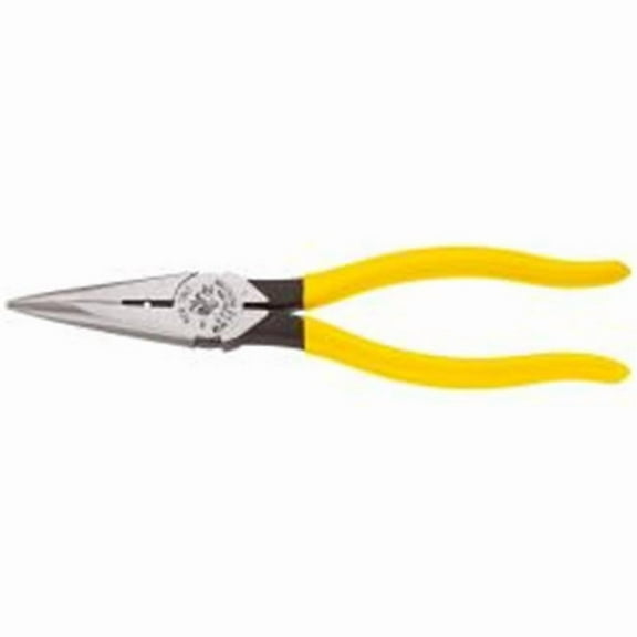Kln D2038N 8 inch Heavy-Duty Long-Nose Pliers - Wire Stripping