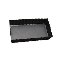 Supvox 1Pack Rectangular Tart Pan Removable for Home Baking in Carbon Steel