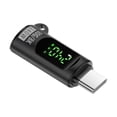 thumbnail image 1 of Conector de enchufe de adaptador digital tipo-C con pantalla LED digital convertidor de enchufe de adaptador de salida de alta velocidad resistente Negro, 1 of 8