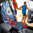 thumbnail image 4 of XYZCANDO Stained Glass American Flag Floral Car Seat Cover - Waterproof Sweatproof Protector - Universal Fit for Cars, Trucks, SUVs & Vans, 4 of 9