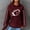 A3 Wine, variant on Game Day Outfits Shirts Women Plain Tops Game Day Sweatshirts with Drawstring Basic Tee Oversized Hoodie Soft Tunic Tops Gift Long Sleeve Heart Graphic Shirts Rugby Shirt Mom Shirts Beige