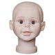 thumbnail image 5 of Maniquí para niños, ventana de tienda, cabeza decorativa, modelo de cabeza de bebé, gorro de muñeca, sombreros, peluca, cabeza de maquillaje para sombreros de exhibición - S, 5 of 5