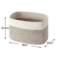 thumbnail image 6 of Yesbay Storage Box Breathable High Capacity Hand-knitted Woven Cotton Rope Storage Basket for Toys, 6 of 8