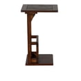 thumbnail image 4 of Mesa auxiliar Benzara Odel 33x32x61 cm en madera de caoba marrón, 4 of 6
