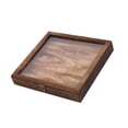 thumbnail image 3 of yuksok Specimens Display Case Dustproof Desktop Decoration Wood Jewelry Storage Box 30cmx30cmx4.5cm, 3 of 9