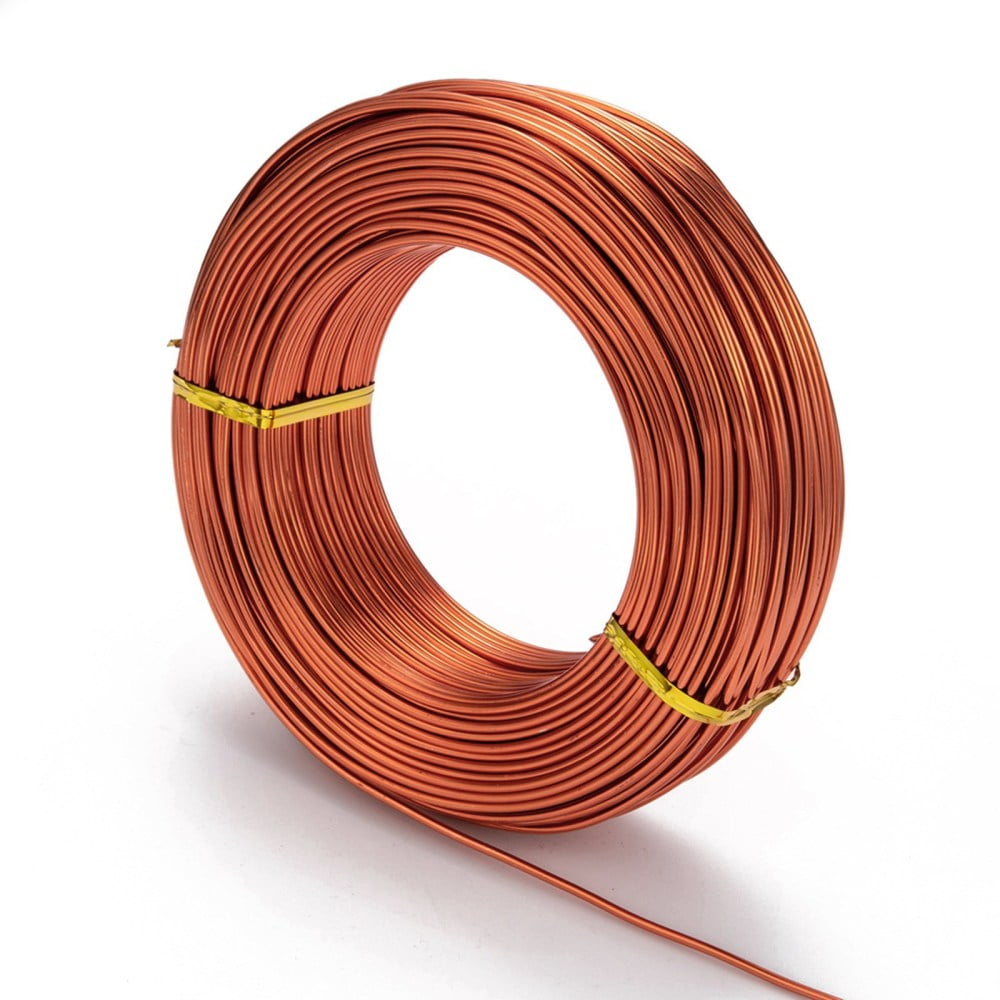 500 g Anodized Aluminum Wire Bendable Metal Craft Wire Flexible Craft Wire for Beading Jewelry Craft Making Orange Red 12 Gauge 2.0mm 55m/500g(180.4 Feet/500g)