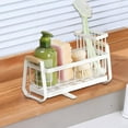 thumbnail image 5 of HengDidi Stainless Steel Sink Caddy Organizer With Drainage Spout And Non Slip Suction Cups Countertop Storage Rack For Sponge Brushes Kitchen Accessories Rust Proof Design, 5 of 6