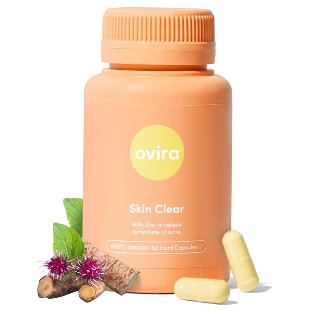 Cápsulas Ovira Zincbright Piel Clara y Brillante para Rosácea y Acné Hormonal
