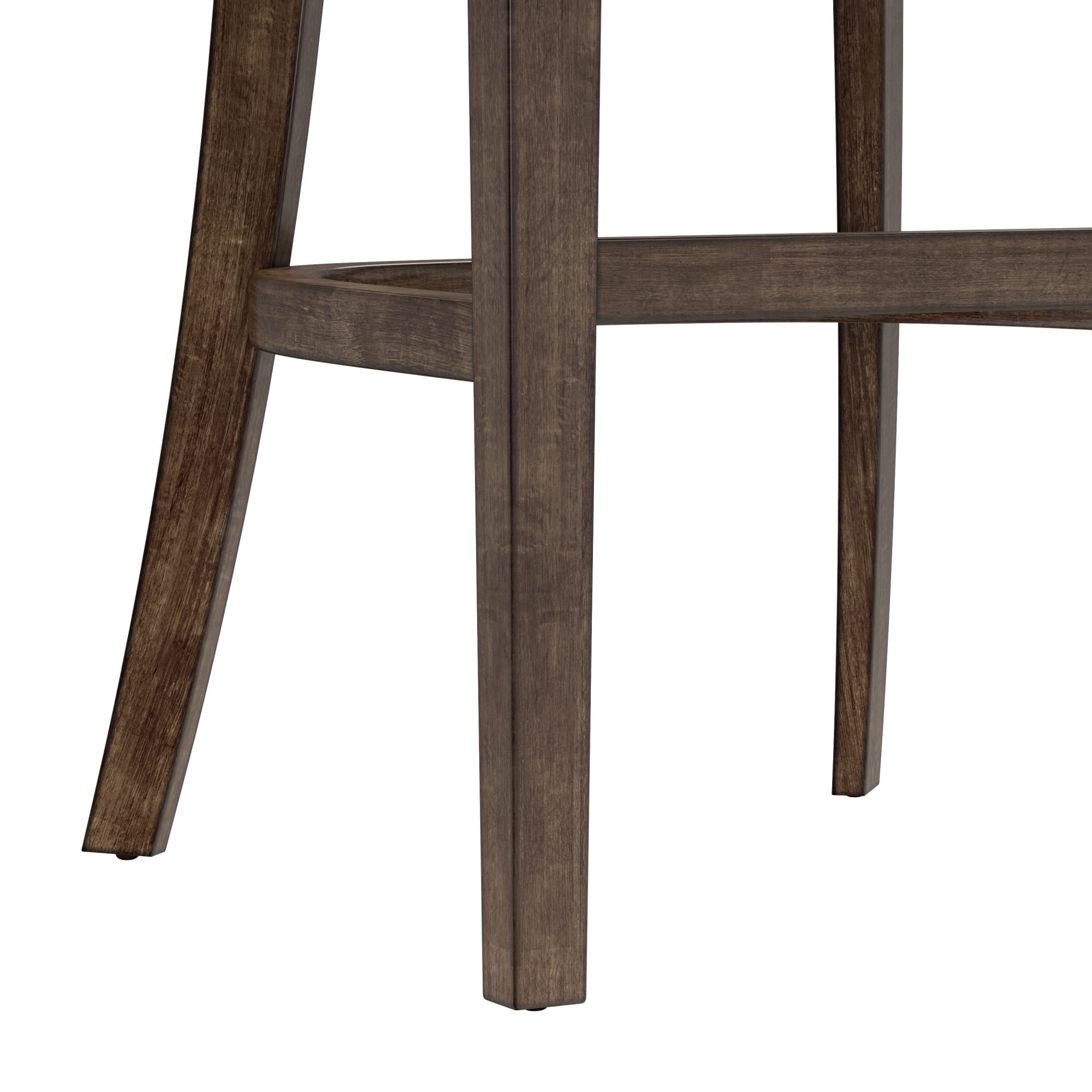 Hillsdale Furniture Caydena Wood Bar Height Return Swivel Stool, Rustic Gray